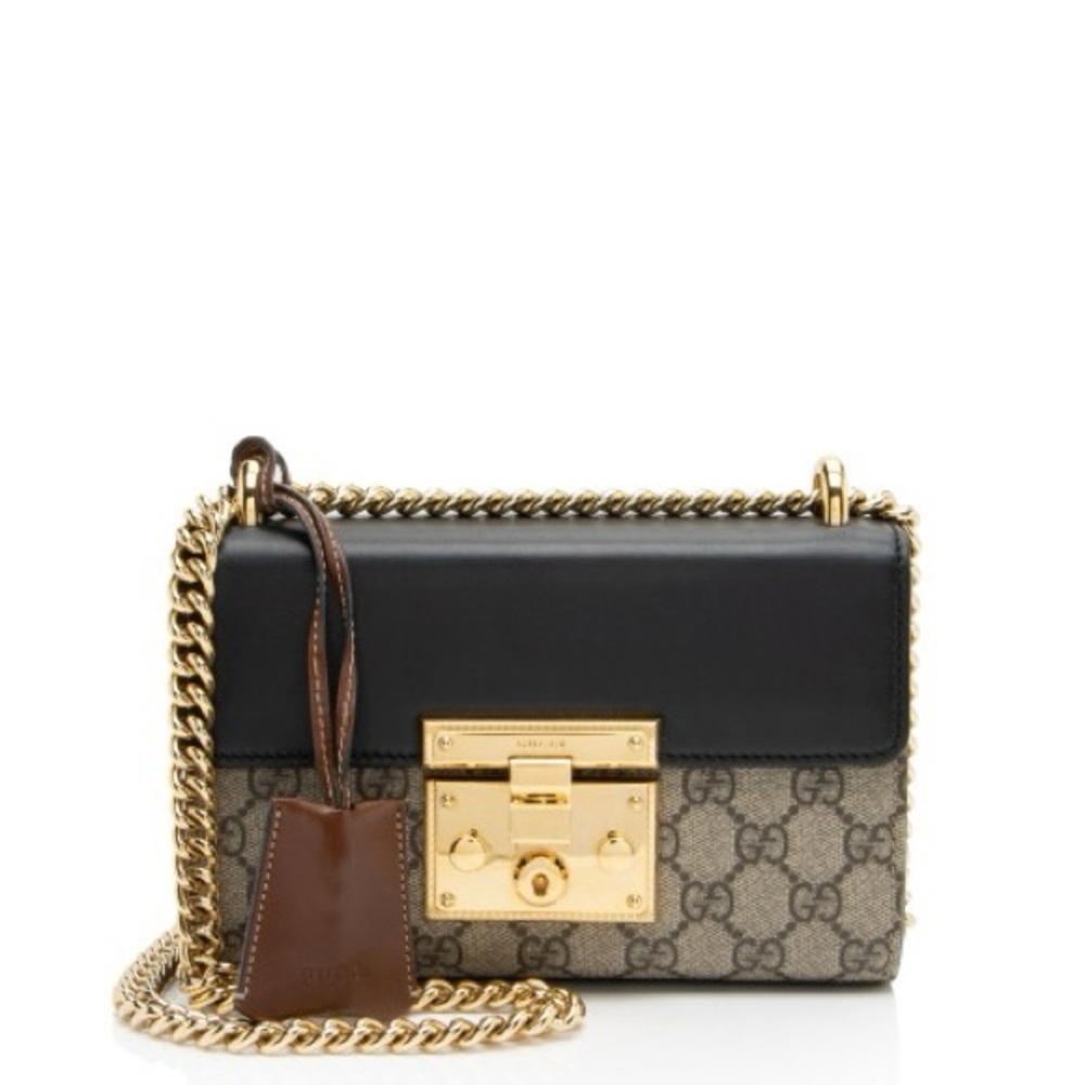 Gucci GG Supreme Padlock Small Shoulder Bag